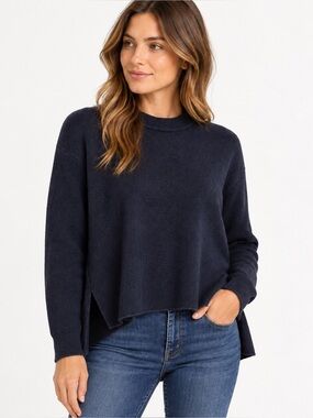 EUC T by Alexander Wang blue-black hi-lo sweater, XS